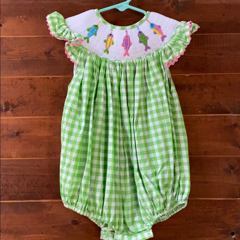Fish smock outfit for girls
